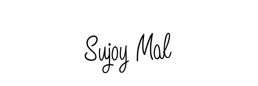 The best way (Angelique-Rose-font-FFP) to make a short signature is to pick only two or three words in your name. The name Sujoy Mal include a total of six letters. For converting this name. Sujoy Mal signature style 5 images and pictures png