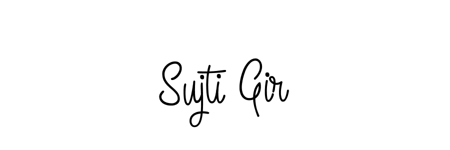 Make a beautiful signature design for name Sujti Gir. With this signature (Angelique-Rose-font-FFP) style, you can create a handwritten signature for free. Sujti Gir signature style 5 images and pictures png
