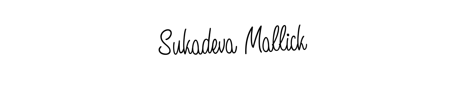 Sukadeva Mallick stylish signature style. Best Handwritten Sign (Angelique-Rose-font-FFP) for my name. Handwritten Signature Collection Ideas for my name Sukadeva Mallick. Sukadeva Mallick signature style 5 images and pictures png