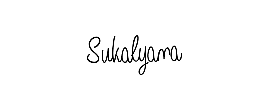 How to Draw Sukalyana signature style? Angelique-Rose-font-FFP is a latest design signature styles for name Sukalyana. Sukalyana signature style 5 images and pictures png