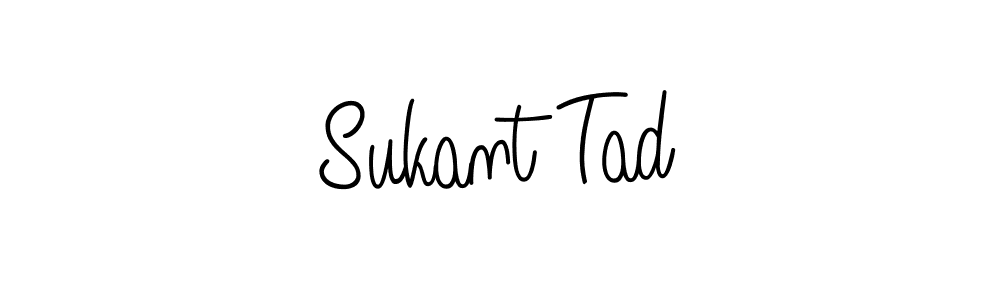 Design your own signature with our free online signature maker. With this signature software, you can create a handwritten (Angelique-Rose-font-FFP) signature for name Sukant Tad. Sukant Tad signature style 5 images and pictures png