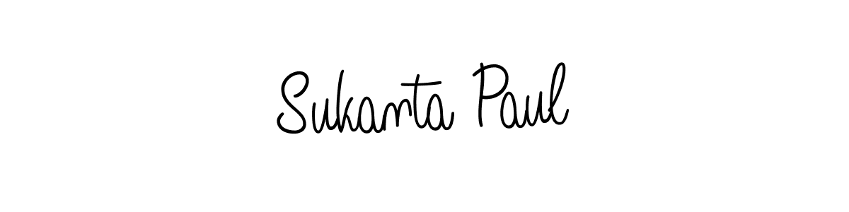 You should practise on your own different ways (Angelique-Rose-font-FFP) to write your name (Sukanta Paul) in signature. don't let someone else do it for you. Sukanta Paul signature style 5 images and pictures png