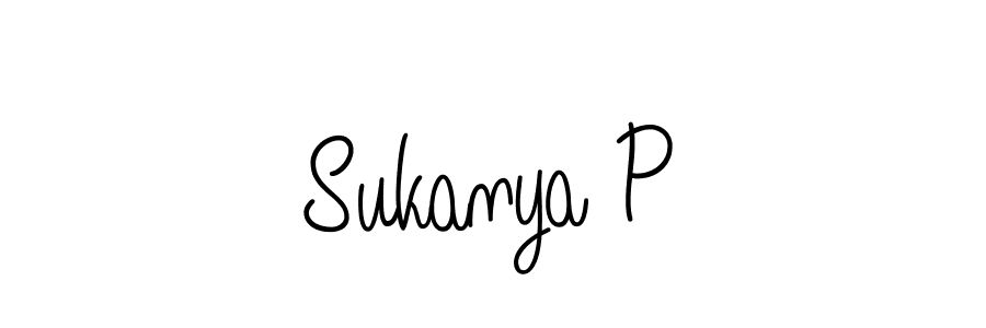 How to make Sukanya P signature? Angelique-Rose-font-FFP is a professional autograph style. Create handwritten signature for Sukanya P name. Sukanya P signature style 5 images and pictures png