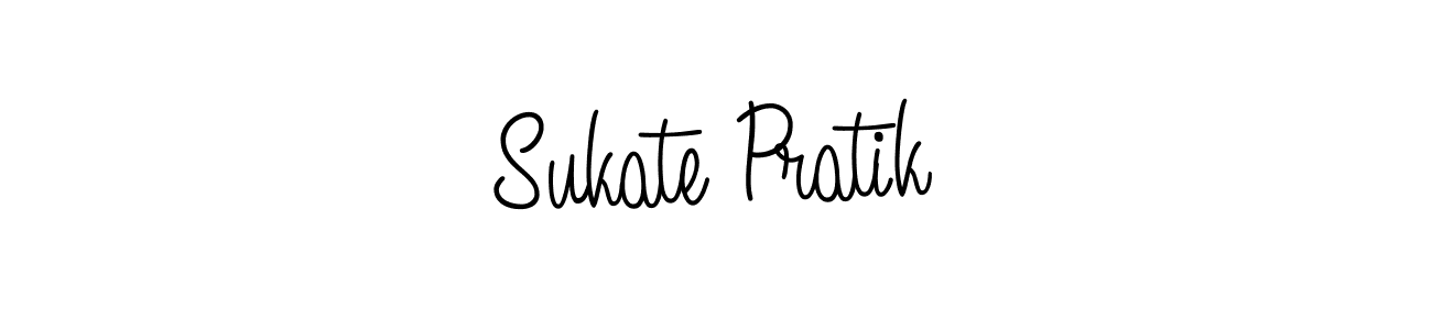 Also we have Sukate Pratik name is the best signature style. Create professional handwritten signature collection using Angelique-Rose-font-FFP autograph style. Sukate Pratik signature style 5 images and pictures png