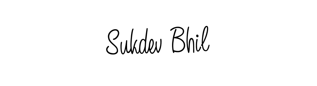 You should practise on your own different ways (Angelique-Rose-font-FFP) to write your name (Sukdev Bhil) in signature. don't let someone else do it for you. Sukdev Bhil signature style 5 images and pictures png