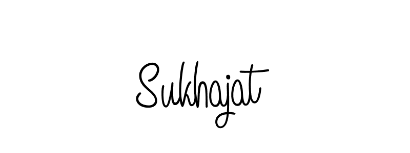 Use a signature maker to create a handwritten signature online. With this signature software, you can design (Angelique-Rose-font-FFP) your own signature for name Sukhajat. Sukhajat signature style 5 images and pictures png