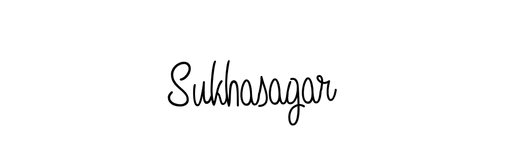 How to make Sukhasagar name signature. Use Angelique-Rose-font-FFP style for creating short signs online. This is the latest handwritten sign. Sukhasagar signature style 5 images and pictures png