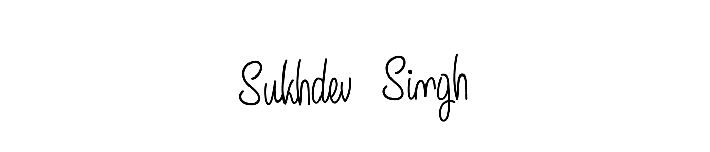 Sukhdev  Singh stylish signature style. Best Handwritten Sign (Angelique-Rose-font-FFP) for my name. Handwritten Signature Collection Ideas for my name Sukhdev  Singh. Sukhdev  Singh signature style 5 images and pictures png