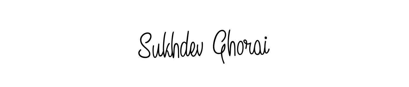 Create a beautiful signature design for name Sukhdev Ghorai. With this signature (Angelique-Rose-font-FFP) fonts, you can make a handwritten signature for free. Sukhdev Ghorai signature style 5 images and pictures png
