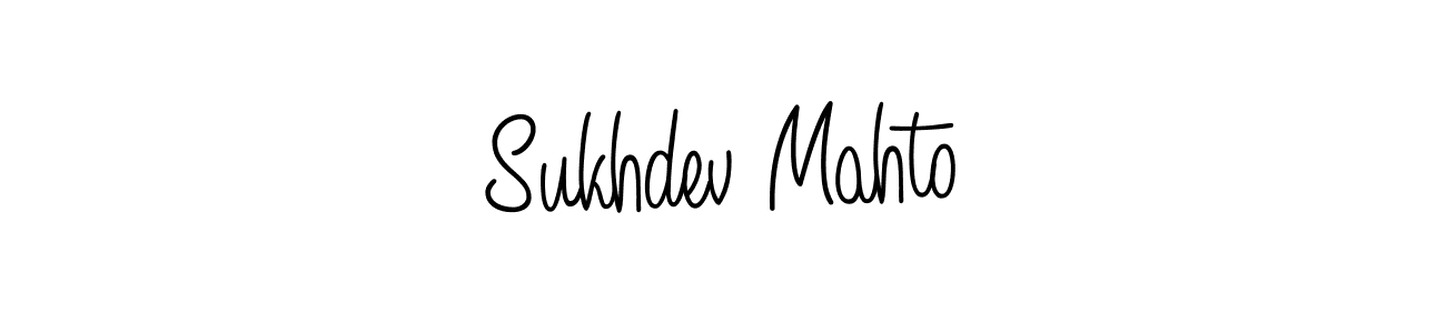 How to make Sukhdev Mahto signature? Angelique-Rose-font-FFP is a professional autograph style. Create handwritten signature for Sukhdev Mahto name. Sukhdev Mahto signature style 5 images and pictures png