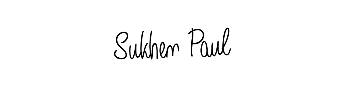 Angelique-Rose-font-FFP is a professional signature style that is perfect for those who want to add a touch of class to their signature. It is also a great choice for those who want to make their signature more unique. Get Sukhen Paul name to fancy signature for free. Sukhen Paul signature style 5 images and pictures png