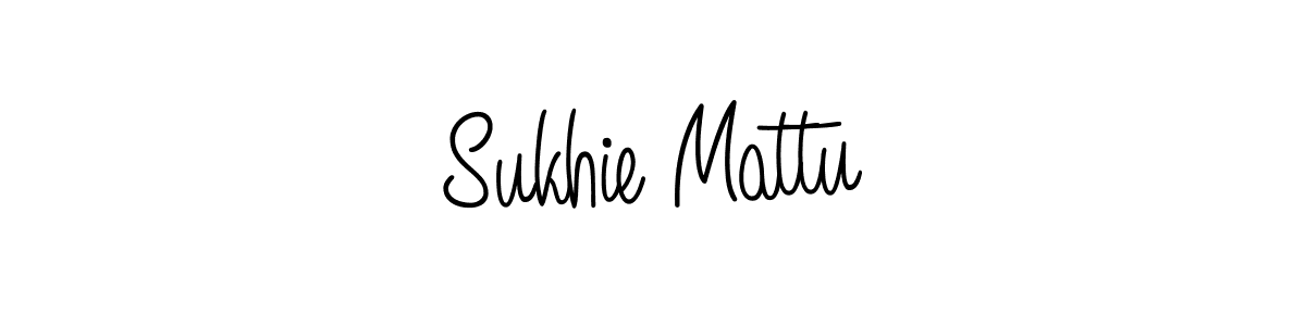 Also we have Sukhie Mattu name is the best signature style. Create professional handwritten signature collection using Angelique-Rose-font-FFP autograph style. Sukhie Mattu signature style 5 images and pictures png