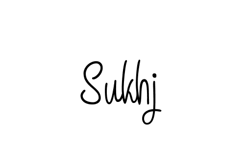 Make a beautiful signature design for name Sukhj. With this signature (Angelique-Rose-font-FFP) style, you can create a handwritten signature for free. Sukhj signature style 5 images and pictures png