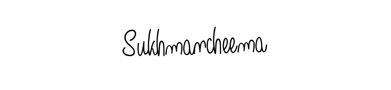 How to make Sukhmancheema name signature. Use Angelique-Rose-font-FFP style for creating short signs online. This is the latest handwritten sign. Sukhmancheema signature style 5 images and pictures png