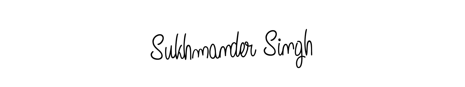 How to make Sukhmander Singh name signature. Use Angelique-Rose-font-FFP style for creating short signs online. This is the latest handwritten sign. Sukhmander Singh signature style 5 images and pictures png