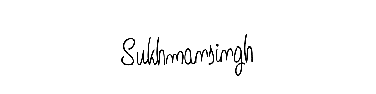 How to make Sukhmansingh signature? Angelique-Rose-font-FFP is a professional autograph style. Create handwritten signature for Sukhmansingh name. Sukhmansingh signature style 5 images and pictures png