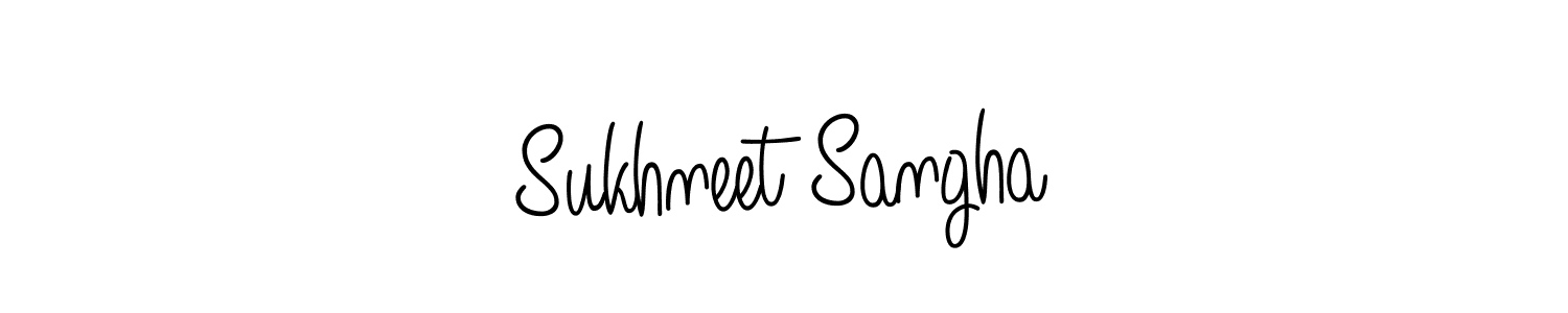 How to Draw Sukhneet Sangha signature style? Angelique-Rose-font-FFP is a latest design signature styles for name Sukhneet Sangha. Sukhneet Sangha signature style 5 images and pictures png