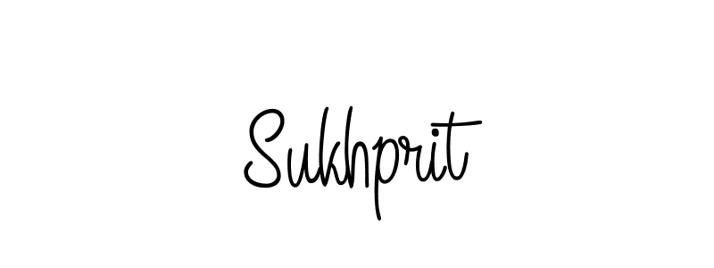 Sukhprit stylish signature style. Best Handwritten Sign (Angelique-Rose-font-FFP) for my name. Handwritten Signature Collection Ideas for my name Sukhprit. Sukhprit signature style 5 images and pictures png
