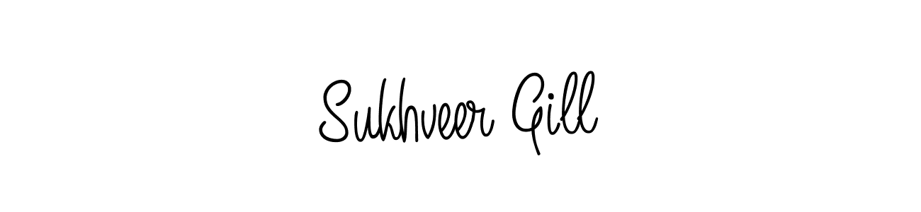 How to Draw Sukhveer Gill signature style? Angelique-Rose-font-FFP is a latest design signature styles for name Sukhveer Gill. Sukhveer Gill signature style 5 images and pictures png