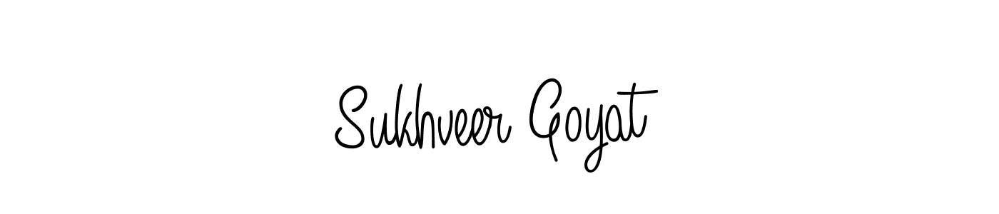 Design your own signature with our free online signature maker. With this signature software, you can create a handwritten (Angelique-Rose-font-FFP) signature for name Sukhveer Goyat. Sukhveer Goyat signature style 5 images and pictures png