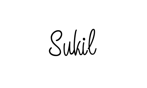 Make a beautiful signature design for name Sukil. With this signature (Angelique-Rose-font-FFP) style, you can create a handwritten signature for free. Sukil signature style 5 images and pictures png