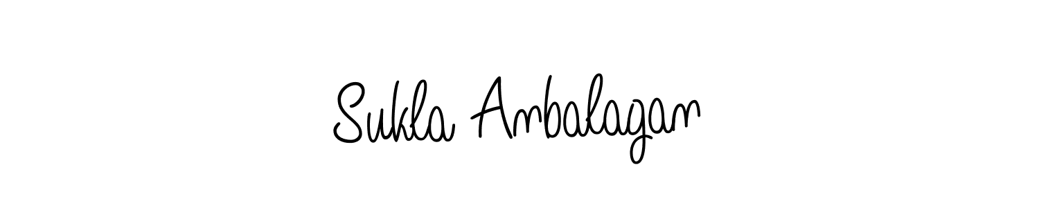 Also we have Sukla Anbalagan name is the best signature style. Create professional handwritten signature collection using Angelique-Rose-font-FFP autograph style. Sukla Anbalagan signature style 5 images and pictures png