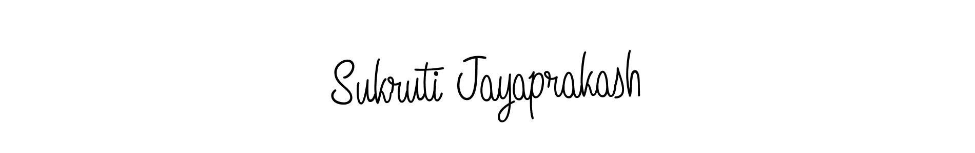 How to Draw Sukruti Jayaprakash signature style? Angelique-Rose-font-FFP is a latest design signature styles for name Sukruti Jayaprakash. Sukruti Jayaprakash signature style 5 images and pictures png