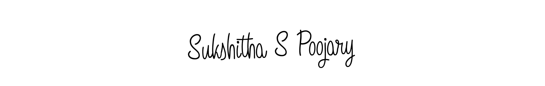 How to Draw Sukshitha S Poojary signature style? Angelique-Rose-font-FFP is a latest design signature styles for name Sukshitha S Poojary. Sukshitha S Poojary signature style 5 images and pictures png