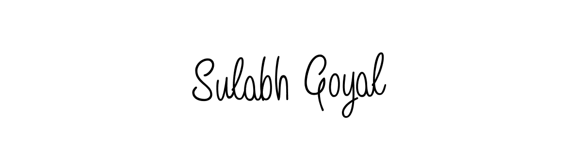 Sulabh Goyal stylish signature style. Best Handwritten Sign (Angelique-Rose-font-FFP) for my name. Handwritten Signature Collection Ideas for my name Sulabh Goyal. Sulabh Goyal signature style 5 images and pictures png