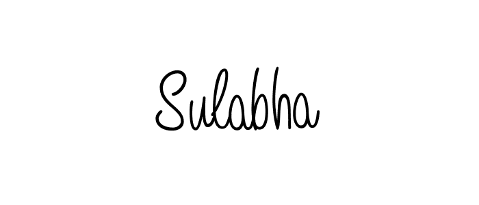 How to Draw Sulabha signature style? Angelique-Rose-font-FFP is a latest design signature styles for name Sulabha. Sulabha signature style 5 images and pictures png