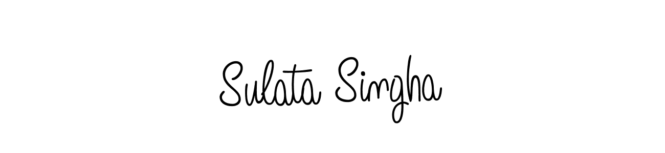 Sulata Singha stylish signature style. Best Handwritten Sign (Angelique-Rose-font-FFP) for my name. Handwritten Signature Collection Ideas for my name Sulata Singha. Sulata Singha signature style 5 images and pictures png