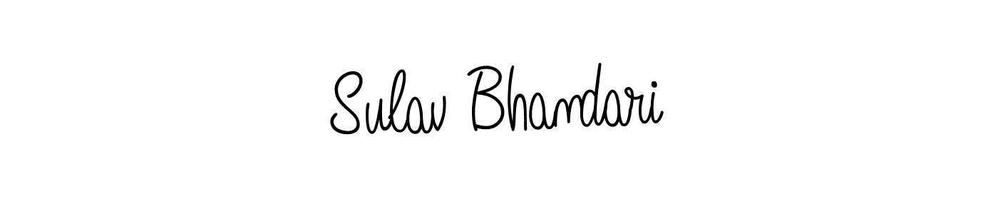 Create a beautiful signature design for name Sulav Bhandari. With this signature (Angelique-Rose-font-FFP) fonts, you can make a handwritten signature for free. Sulav Bhandari signature style 5 images and pictures png