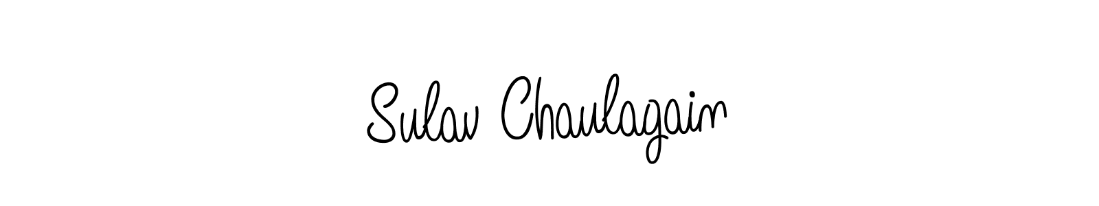 Make a short Sulav Chaulagain signature style. Manage your documents anywhere anytime using Angelique-Rose-font-FFP. Create and add eSignatures, submit forms, share and send files easily. Sulav Chaulagain signature style 5 images and pictures png