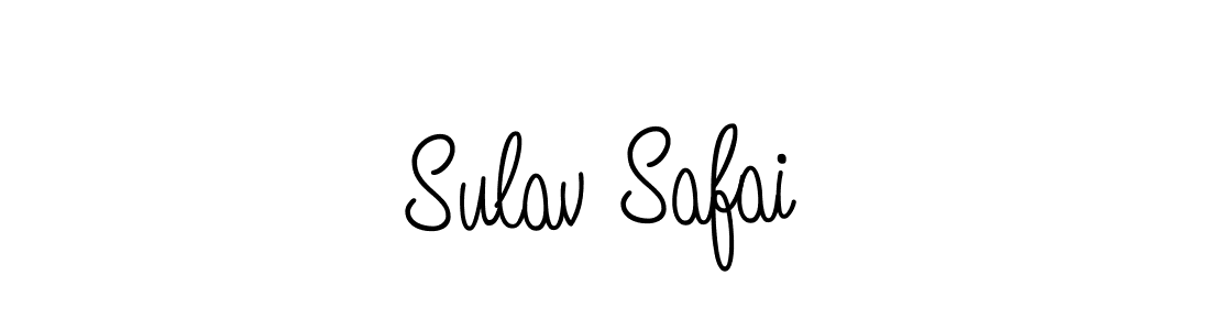 How to make Sulav Safai name signature. Use Angelique-Rose-font-FFP style for creating short signs online. This is the latest handwritten sign. Sulav Safai signature style 5 images and pictures png