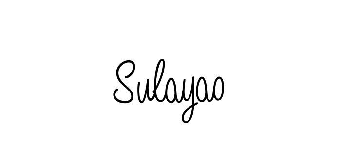 How to Draw Sulayao signature style? Angelique-Rose-font-FFP is a latest design signature styles for name Sulayao. Sulayao signature style 5 images and pictures png