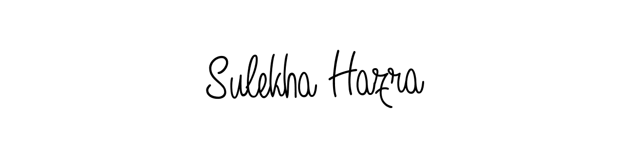 Make a beautiful signature design for name Sulekha Hazra. With this signature (Angelique-Rose-font-FFP) style, you can create a handwritten signature for free. Sulekha Hazra signature style 5 images and pictures png