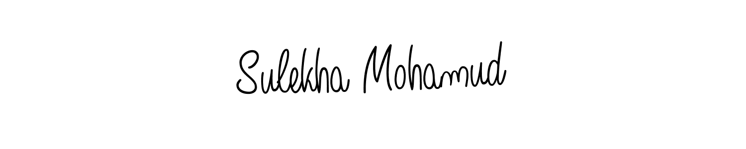 Make a short Sulekha Mohamud signature style. Manage your documents anywhere anytime using Angelique-Rose-font-FFP. Create and add eSignatures, submit forms, share and send files easily. Sulekha Mohamud signature style 5 images and pictures png