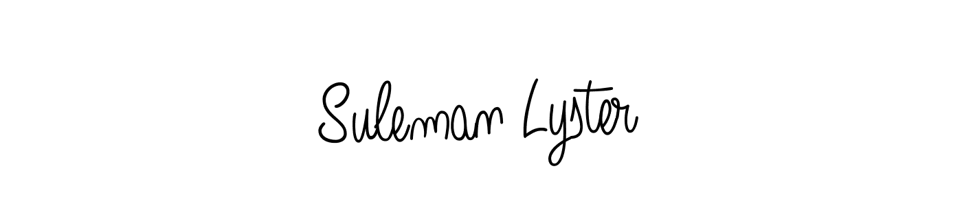 Best and Professional Signature Style for Suleman Lyster. Angelique-Rose-font-FFP Best Signature Style Collection. Suleman Lyster signature style 5 images and pictures png