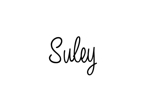 Use a signature maker to create a handwritten signature online. With this signature software, you can design (Angelique-Rose-font-FFP) your own signature for name Suley. Suley signature style 5 images and pictures png