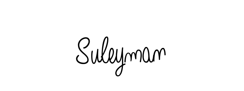 You should practise on your own different ways (Angelique-Rose-font-FFP) to write your name (Suleyman) in signature. don't let someone else do it for you. Suleyman signature style 5 images and pictures png