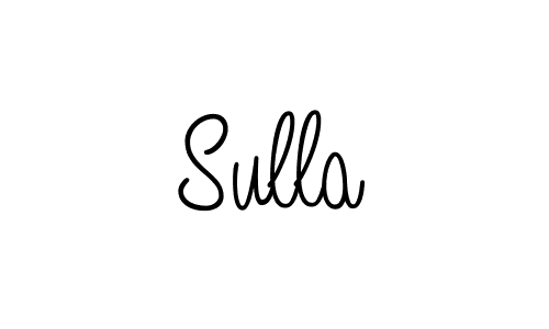 The best way (Angelique-Rose-font-FFP) to make a short signature is to pick only two or three words in your name. The name Sulla include a total of six letters. For converting this name. Sulla signature style 5 images and pictures png