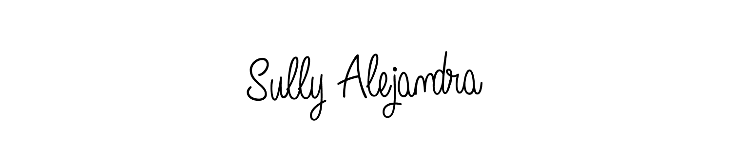 Design your own signature with our free online signature maker. With this signature software, you can create a handwritten (Angelique-Rose-font-FFP) signature for name Sully Alejandra. Sully Alejandra signature style 5 images and pictures png