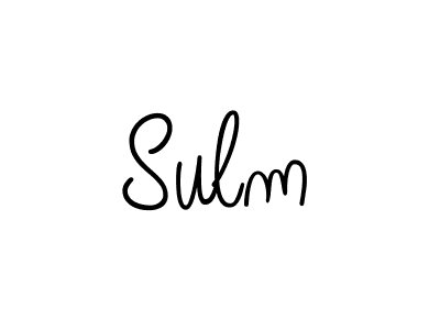 How to make Sulm name signature. Use Angelique-Rose-font-FFP style for creating short signs online. This is the latest handwritten sign. Sulm signature style 5 images and pictures png