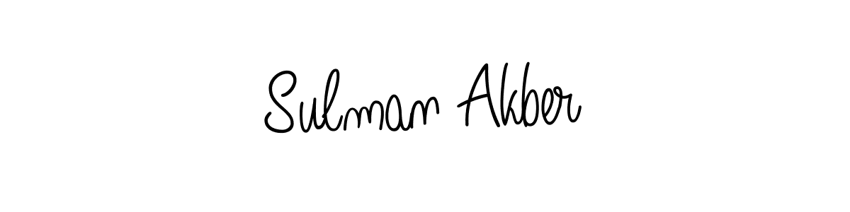 Make a short Sulman Akber signature style. Manage your documents anywhere anytime using Angelique-Rose-font-FFP. Create and add eSignatures, submit forms, share and send files easily. Sulman Akber signature style 5 images and pictures png