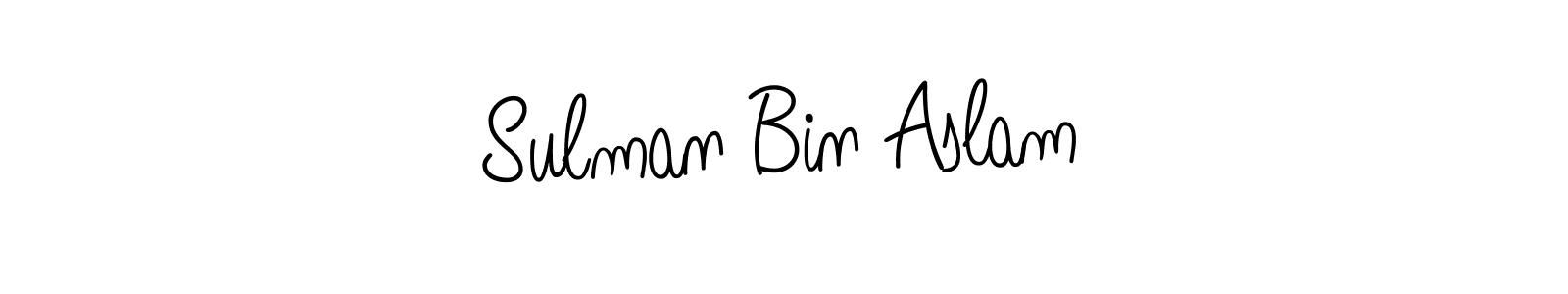 Here are the top 10 professional signature styles for the name Sulman Bin Aslam. These are the best autograph styles you can use for your name. Sulman Bin Aslam signature style 5 images and pictures png