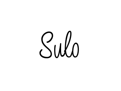 You should practise on your own different ways (Angelique-Rose-font-FFP) to write your name (Sulo) in signature. don't let someone else do it for you. Sulo signature style 5 images and pictures png