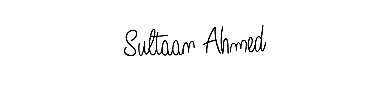 Make a beautiful signature design for name Sultaan Ahmed. With this signature (Angelique-Rose-font-FFP) style, you can create a handwritten signature for free. Sultaan Ahmed signature style 5 images and pictures png