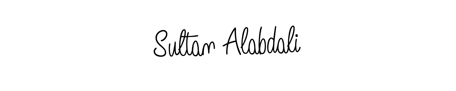 Use a signature maker to create a handwritten signature online. With this signature software, you can design (Angelique-Rose-font-FFP) your own signature for name Sultan Alabdali. Sultan Alabdali signature style 5 images and pictures png
