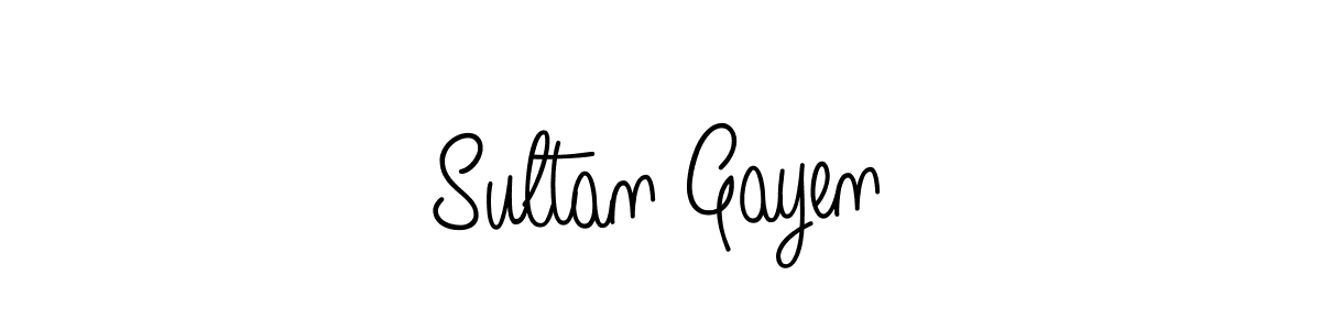 How to make Sultan Gayen signature? Angelique-Rose-font-FFP is a professional autograph style. Create handwritten signature for Sultan Gayen name. Sultan Gayen signature style 5 images and pictures png