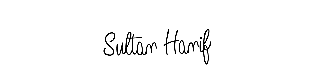 Make a beautiful signature design for name Sultan Hanif. With this signature (Angelique-Rose-font-FFP) style, you can create a handwritten signature for free. Sultan Hanif signature style 5 images and pictures png